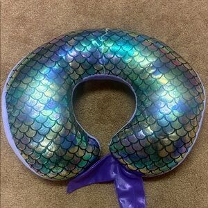 Mermaid Scales Kids Travel Pillow